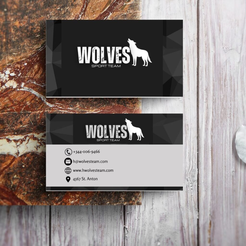 Wolfes business card