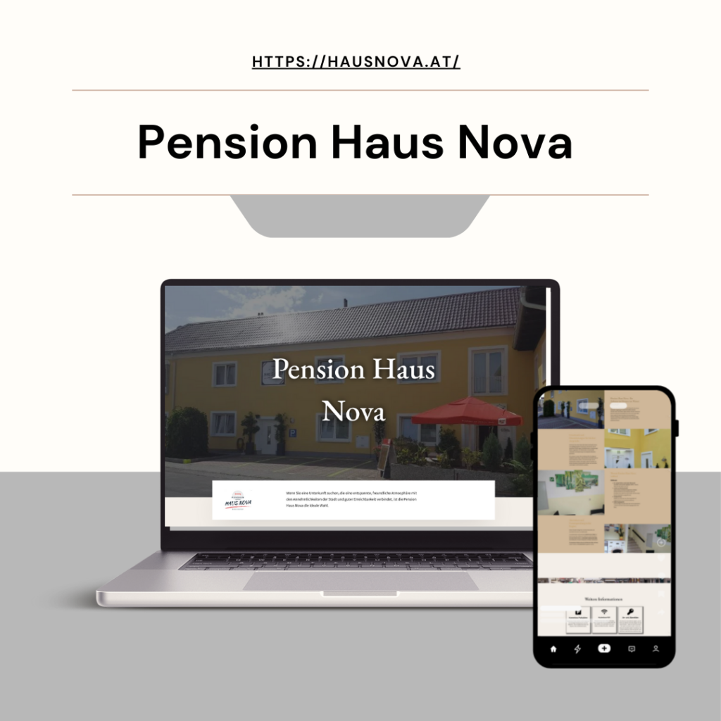 Pension Haus Nova website