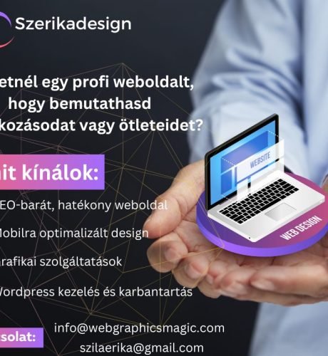 Szeretném bemutatni a tavaly indult vállakozásomat,mellyel kedvezményes áron készítem el a személyre szabott weboldaladat. (4)